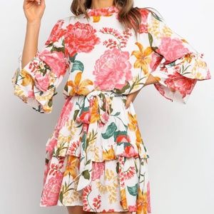 Petal & Pup - Floral Mini Dress NO WAIST TIE - Size Medium